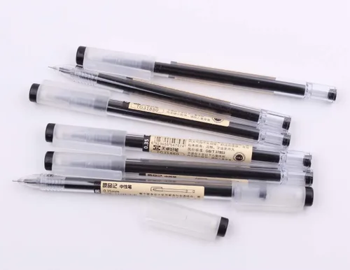 Vista 8 de Bolígrafo de tinta de gel de 0.014 in, tinta negra, bolígrafo de tinta de gel extrafina, paquete de 12