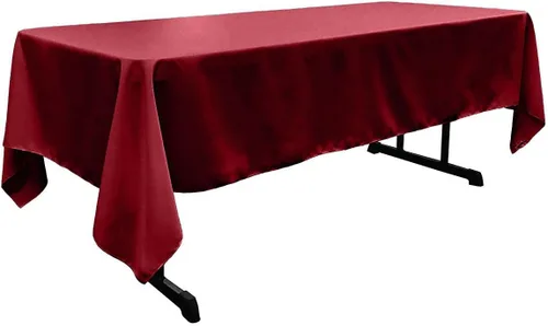 Vista 75 de New Creations Fabric & Foam Inc - Mantel rectangular de popelina de poliéster de 60 pulgadas de ancho por 120 pulgadas de largo. (Avocado)