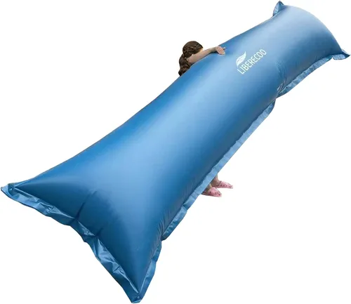 Vista 14 de LIBERECOO Almohadas de piscina redondas de 4 pies para piscinas sobre el suelo - Almohadas de invierno súper duraderas de 0.4 mm Almohadas