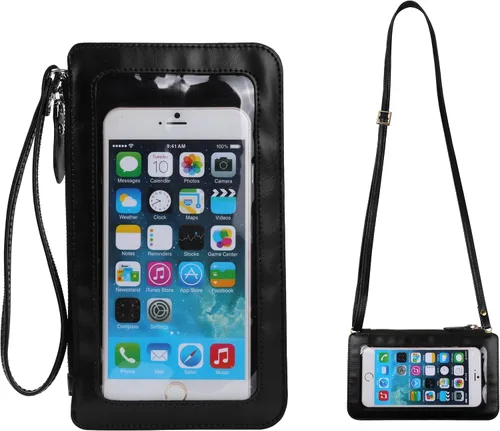 Vista 2 de Bolso bandolera pequeño para mujer con bolsillo para efectivo para iPhone 11 12 13 Pro Max 6 7 8 Plus