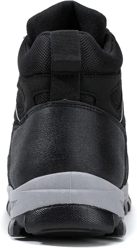 Vista 7 de Botas de senderismo para hombre, tenis de caña alta, de tobillo medio, senderismo, montañismo, botas para exteriores, zapatos altos
