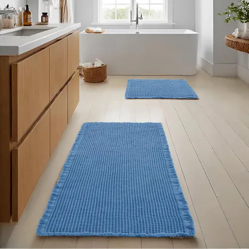 Vista 51 de JIUZHEN Tapete de Baño Mejorado con Diseño de Gofre Súper Absorbente Tapetes de Baño Antideslizantes Alfombras de Baño Lavables a Máquina de Secado