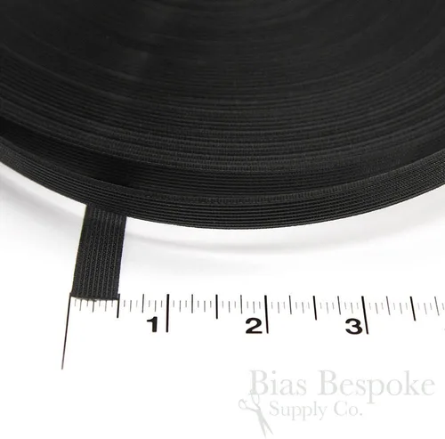 Vista 3 de Caja de 50 yardas de deshuesado de poliéster Rigilene, 1/2" de ancho, negro