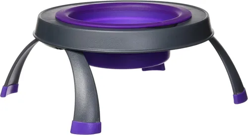Vista 16 de Dexas Comedero elevado para mascotas, pequeño, capacidad de 1.5 tazas, azul, cuenco elevado para alimentos y agua para mascotas