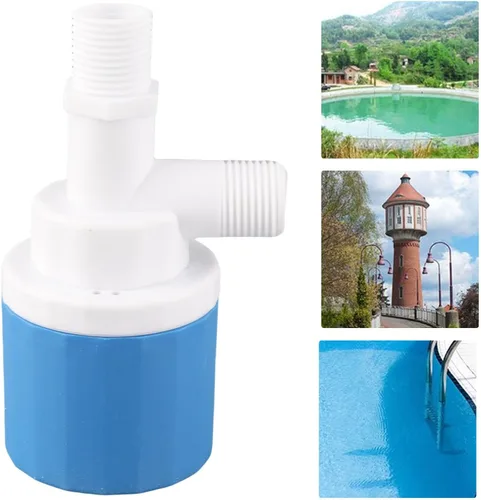 Vista 4 de Válvula de bola flotante de 1/2 pulgada DN15 Control automático de nivel de agua para tanque/piscina/inodoro Rango de presión de 0.4-22.0 lbs