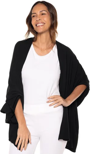 Vista 3 de Coolibar FPS 50+ Unisex Sanibel Everyday Beach Shawl, plántulas, talla única, sólido - Protección solar