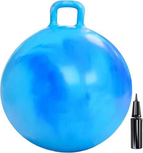 Vista 9 de Hymaz Pelota de tolva para niños de 3 a 6 años, paquete de 3 bolas inflables con asa, pelota inflable para saltar saltando, juguetes de salto