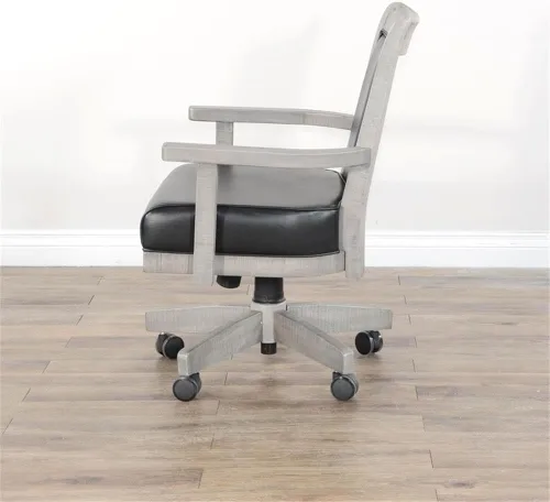 Vista 10 de Sunny Designs Doe Valley Caster - Silla de juego de póquer (gris alpino)