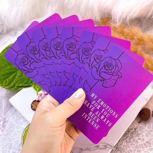 Vista 6 de Mazos de Cartas de Oráculo Amor Divino, 64 Cartas de Tarot de Llamas Gemelas, mazos de cartas de oráculo con significados en ellos, Explora temas