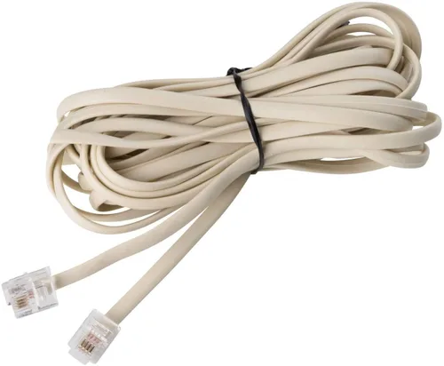 Vista 13 de iSoHo - Cable de teléfono para teléfono fijo, 15 pies RJ11, color negro Superb sound quality, sturdy build, fits wall jack connections, works with