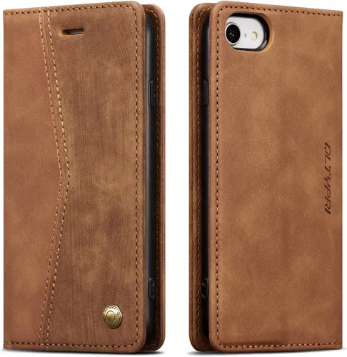 Vista 18 de QLTYPRI Para iPhone Air Case Wallet Con Tarjetero, Vintage PU Cuero Kickstand Cierre Magnético A Prueba De Golpes Folio Libro Funda Para IPhone 17