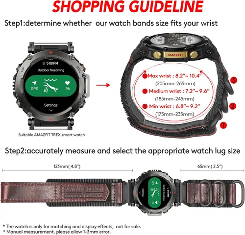 Vista 29 de Correa de reloj compatible con Amazfit T-Rex/T-Rex 2/T-Rex Pro/T-Rex Ultra/T-Rex Ultra 2, nuevo diseño de conector mejorado