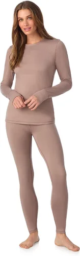 Vista 16 de Cuddl Duds Heavyweight 2 Piece Sets Base Layer Thermal Underwear for Women Negro