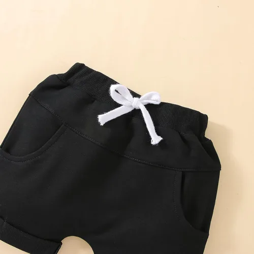 Vista 7 de yuhappy Conjunto de 2 piezas de ropa de verano para bebé, sin mangas, con bolsillo, camiseta sin mangas y pantalones cortos, ropa casual