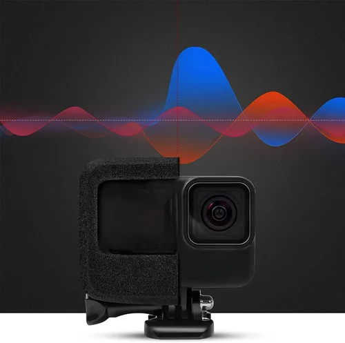 Vista 2 de Taisioner Windslayer - Funda para GoPro Hero 8, carcasa negra, accesorio de reducción de ruido