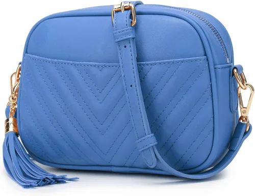 Vista 9 de lola mae Bolso bandolera acolchado, bolso de hombro de diseño moderno Shoulder Purse