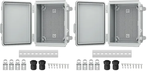 Vista 10 de Joinfworld Caja Eléctrica al Aire Libre Impermeable IP67 6X6 Caja de Proyecto de Plástico Recinto Resistente a la Intemperie para WiFi Electrónica