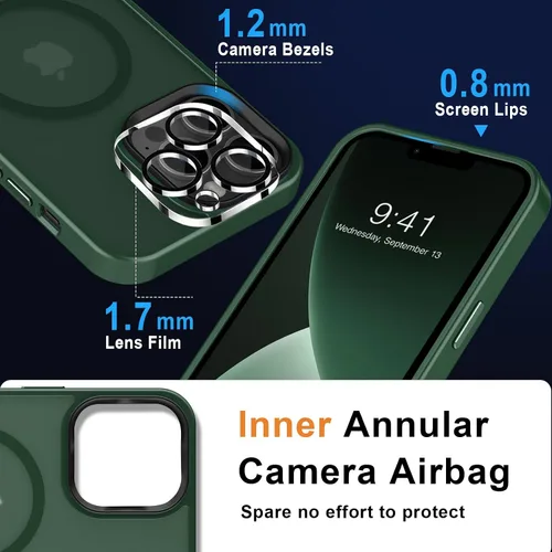 Vista 646 de MOCCA - Funda magnética resistente para iPhone XR de 6.1 pulgadas, compatible con MagSafe, funda con protección contra caídas de grado militar