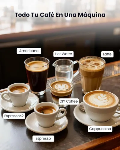 Vista 3 de Máquina automática de café expreso con molinillo y espumador
