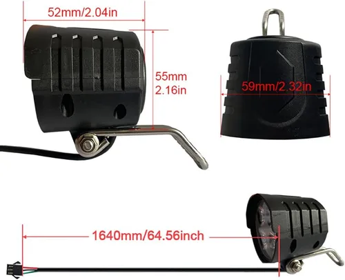 Vista 6 de 3 en 1 Accesorios de conversión de iones de litio para bicicleta, kit de luz ebike ebike Kit de luces traseras para faros delanteros DK336 E-Bike