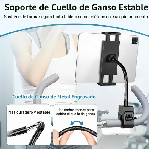 Vista 3 de Soporte para tableta de cuello de cisne, soporte para iPad