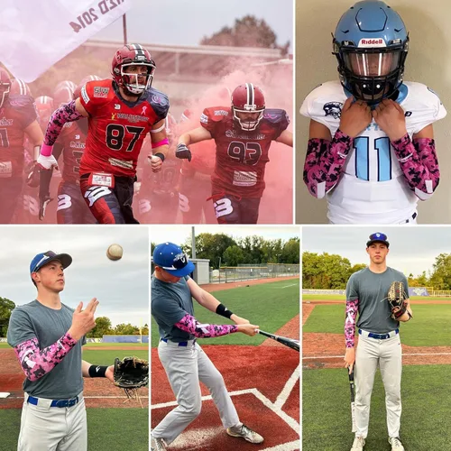 Vista 5 de COOLOMG Basketball Compression Arm Sleeves for Baseball Football Volleyball Sports Youth Kids Adult