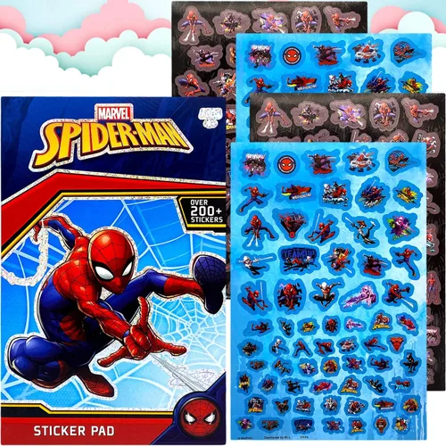 Vista 3 de Libro de Pegatinas de Marvel Spiderman Más de 200+ - Perfecto para Regalos, Recuerdos de Fiesta, Bonificaciones, Recompensas, Scrapbooking, Relleno
