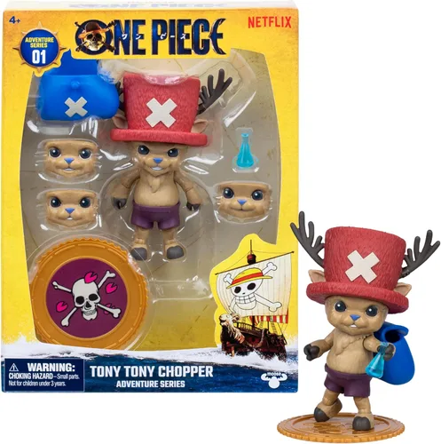 Vista 9 de One Piece Monkey D. Luffy Figura de acción, 6 pulgadas (5.9 in) con 6 accesorios, incluye brazos y piernas intercambiables, póster deseado y base