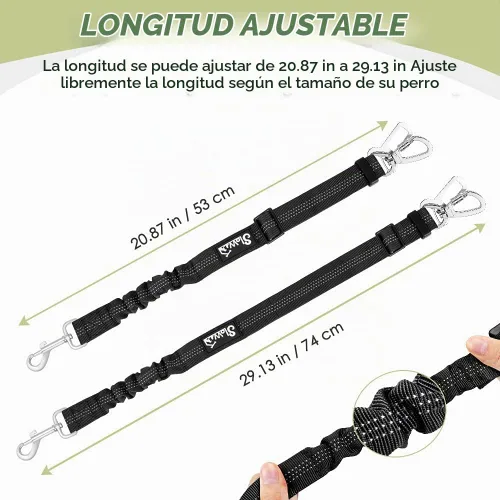 Vista 9 de SlowTon Arnés de Cinturón de Seguridad para Perro para Coche, Arnés de Coche para Perros Ajustable de Malla Transpirable y Arnés de Cinturón de Negro