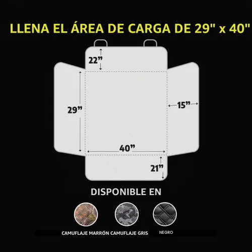Vista 2 de Meadowlark Fundas para asiento de perro con forro de carga para SUV, doble costura y extra acolchado, repelente al agua, antigolpes, antideslizante