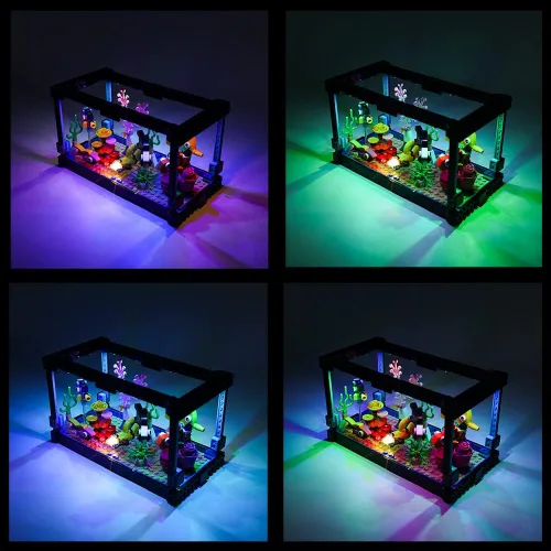 Vista 4 de Kyglaring Kit de luces LED compatible con Lego Set 31122, accesorios de iluminación compatibles con Creator Fish Tank, solo luces