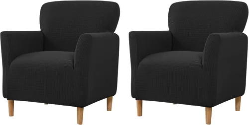 Vista 53 de FUANGUI Funda para Sillón de Banquete con Brazos Fundas para Sillas Elásticas Funda para Sillón Club Funda Suave para Sillón Sofá Cubiertas
