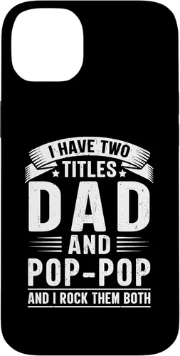 Vista 15 de I Have Two Titles Dad and Pop-Pop Funny Father's Day Grandpa Case for iPhone 17