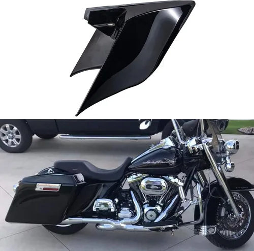 Vista 6 de Cubiertas laterales Harley Big Blue Pearl, cubiertas laterales estiradas, paneles laterales extendidos para Harley Touring 2009, 2010, 2011, 2012