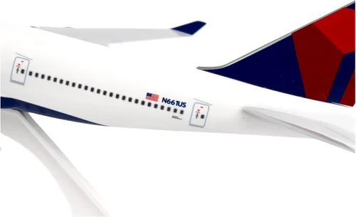Vista 6 de Daron Skymarks Delta 747 – 400 Avión Modelo de Building Kit con Gear, 1/200-scale