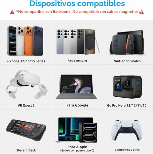 Vista 6 de Cabezal magnético de puntas de conector USB C de 24 pines (paquete de 3)