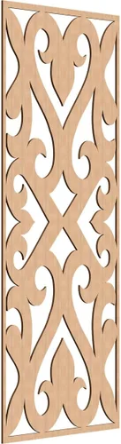 Vista 115 de Keene Paneles de pared decorativos de madera con calado, 9 3/8 pulgadas de ancho x 24 3/8 pulgadas de alto x 1/4 de alto, abedul Birch