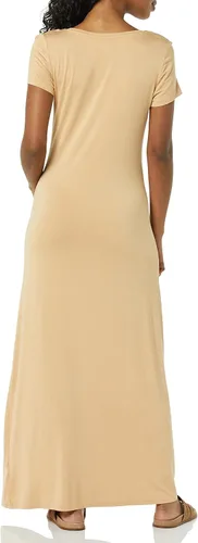 Vista 2 de Tienda Essentials - Vestido largo de manga corta para mujer