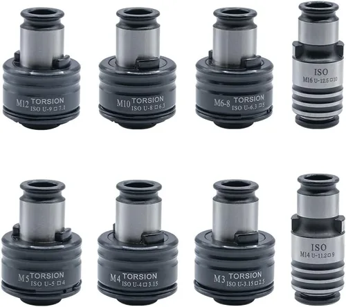 Vista 7 de ZAC Adaptador de Portabrocas de Taladro GT12, Compatible con Máquina Roscadora Eléctrica M16R, Metal, Incluye Llave de Portabrocas, Adaptador