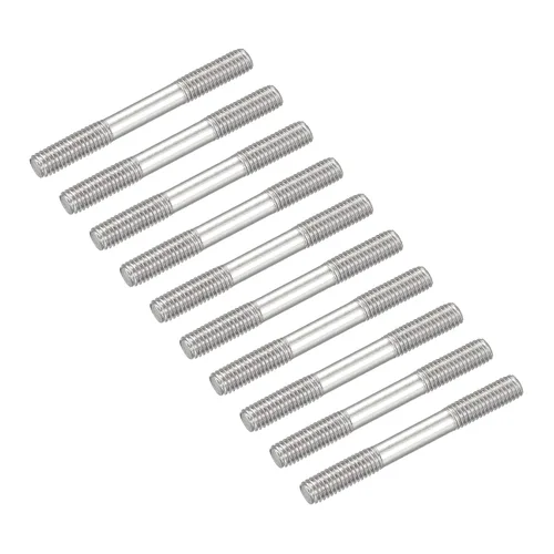Vista 6 de METALLIXITY Tornillos de doble extremo (rosca M3, 0.787 in de longitud), 20 unidades, acero inoxidable 304, pernos de varilla roscados dobles