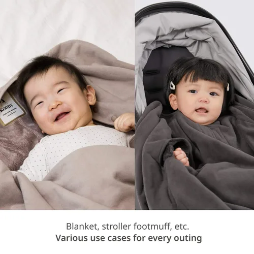 Vista 6 de Konny Funda de invierno para bebé chaqueta de forro polar para mujer abrigo de maternidad chaleco con capucha de lactancia beige talla grande