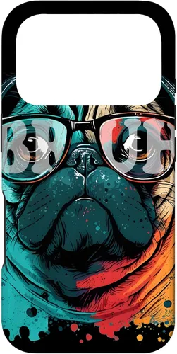 Vista 30 de Bruh Pug Aesthetic Funny Men Women Boy Girl Dog Case for iPhone 17