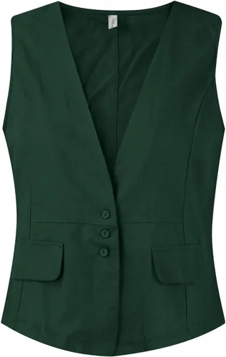 Vista 56 de COTECRAM Chaleco de lino de algodón para mujer, casual, sin mangas, con botones, ligero, para verano, holgado, ropa de abrigo