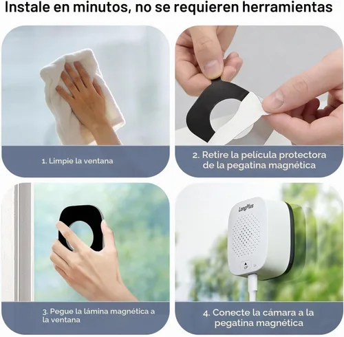 Vista 8 de LongPlus Cámara de la ventana de 5MP 3K para la seguridad casera, cámara