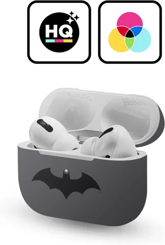 Vista 2 de Head Case Designs Calcomanía de vinilo con licencia oficial de Batman DC Comics Hush Logos compatible con Apple AirPods Pro