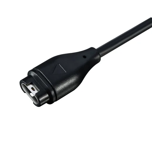 Vista 3 de Cargador para Garmin Forerunner 55/255/745, cable de carga USB de repuesto más un protector de puerto de carga de silicona amarillo, enchufe
