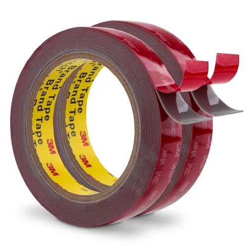 Vista 9 de Cinta adhesiva de doble cara resistente de 1/4 pulgada x 4.7 metros, cinta adhesiva de montaje de espuma impermeable 5925 para automotriz, tira