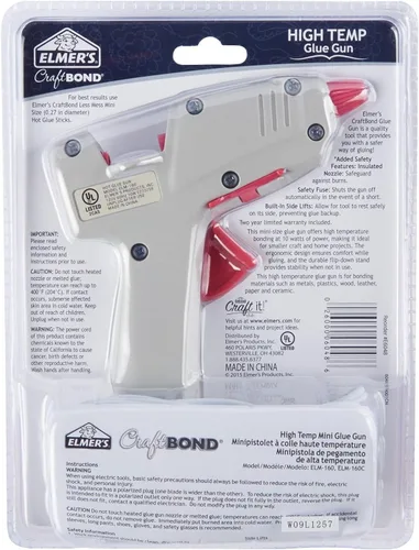 Vista 6 de Elmer's Craft Bond - Mini pistola de pegamento caliente de alta temperatura, 10 W (E6048)
