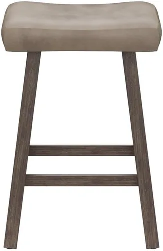 Vista 10 de Hillsdale Taburete para mostrador de sillín para muebles, gris rústico