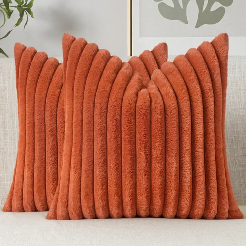 Vista 13 de MIULEE - Juego de 2 fundas de cojín decorativas de piel sintética de 18 x 18 pulgadas, arte moderno francés para el hogar, almohadas suaves